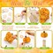 128 Pcs Fall Crafts Pumpkin Wind Chime Making Kit Make Your Own Pumpkin